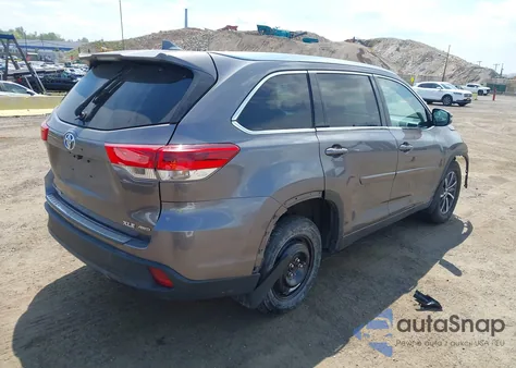 2017 Toyota Highlander Xle из США, поврежденный, VIN 5TDJZRFH5HS452160